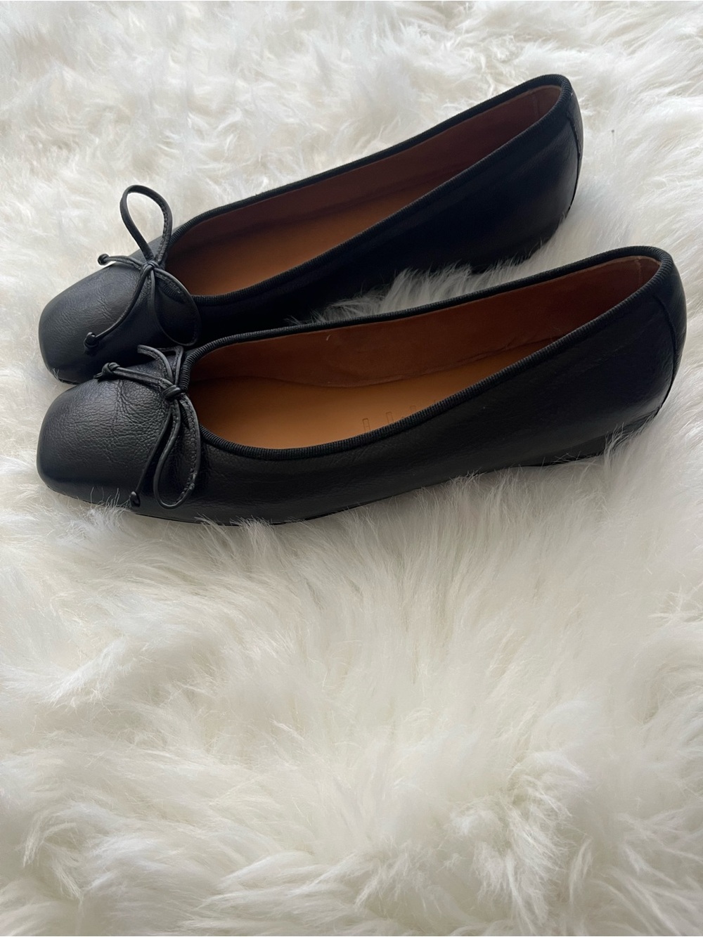 Classic M.GEMI “The Danza” Leather Ballet Flats with Bow